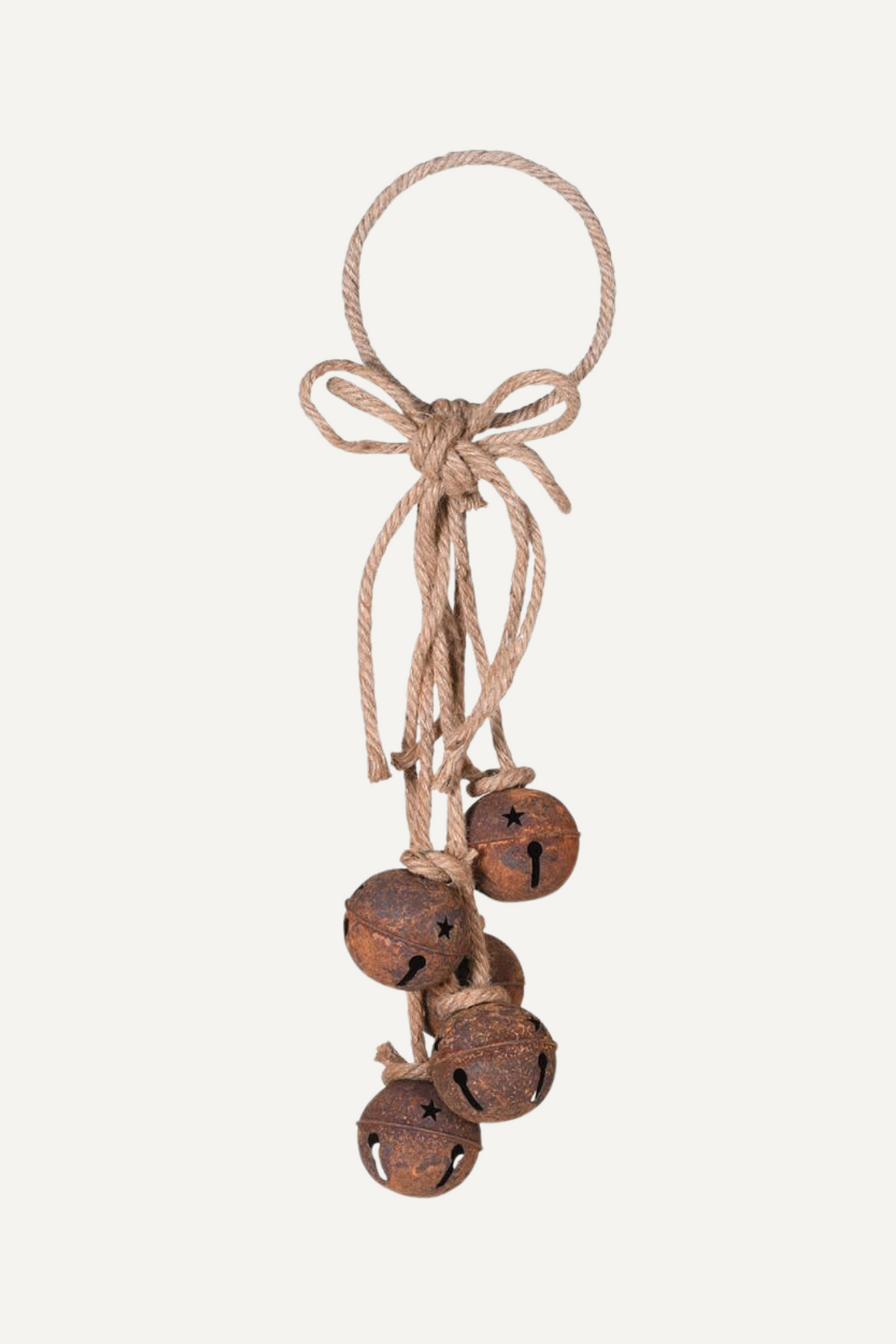 Rustic Hanging Bells with Star Pattern