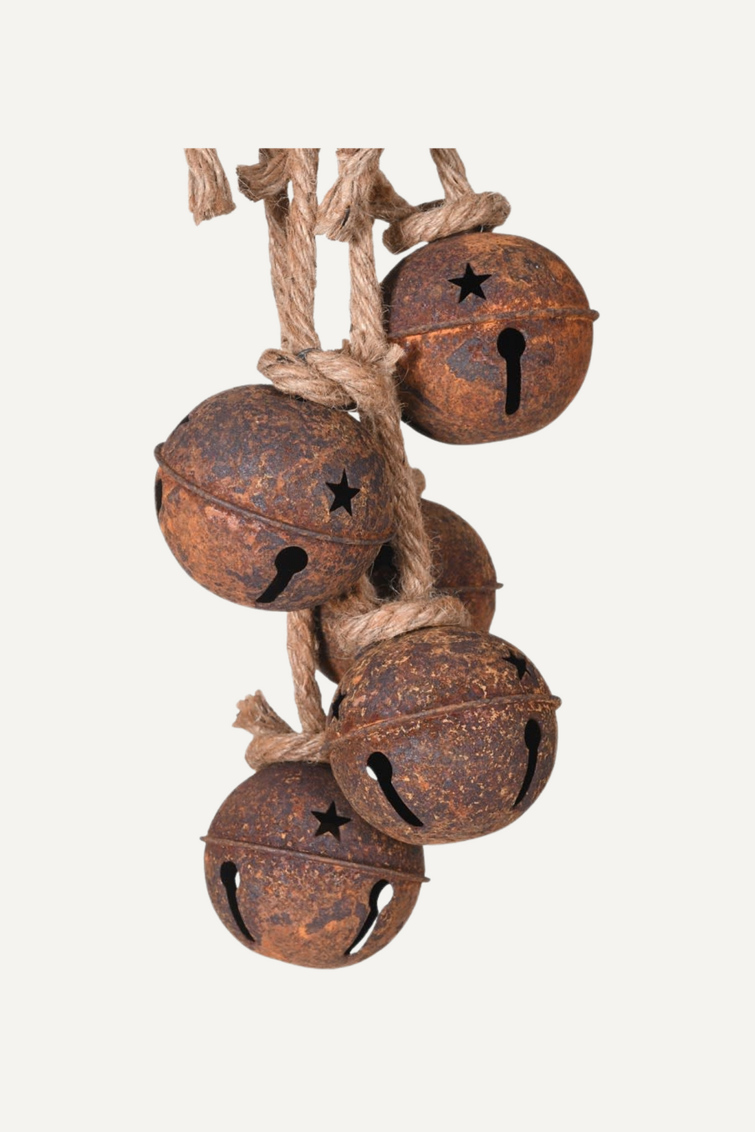 Rustic Hanging Bells with Star Pattern