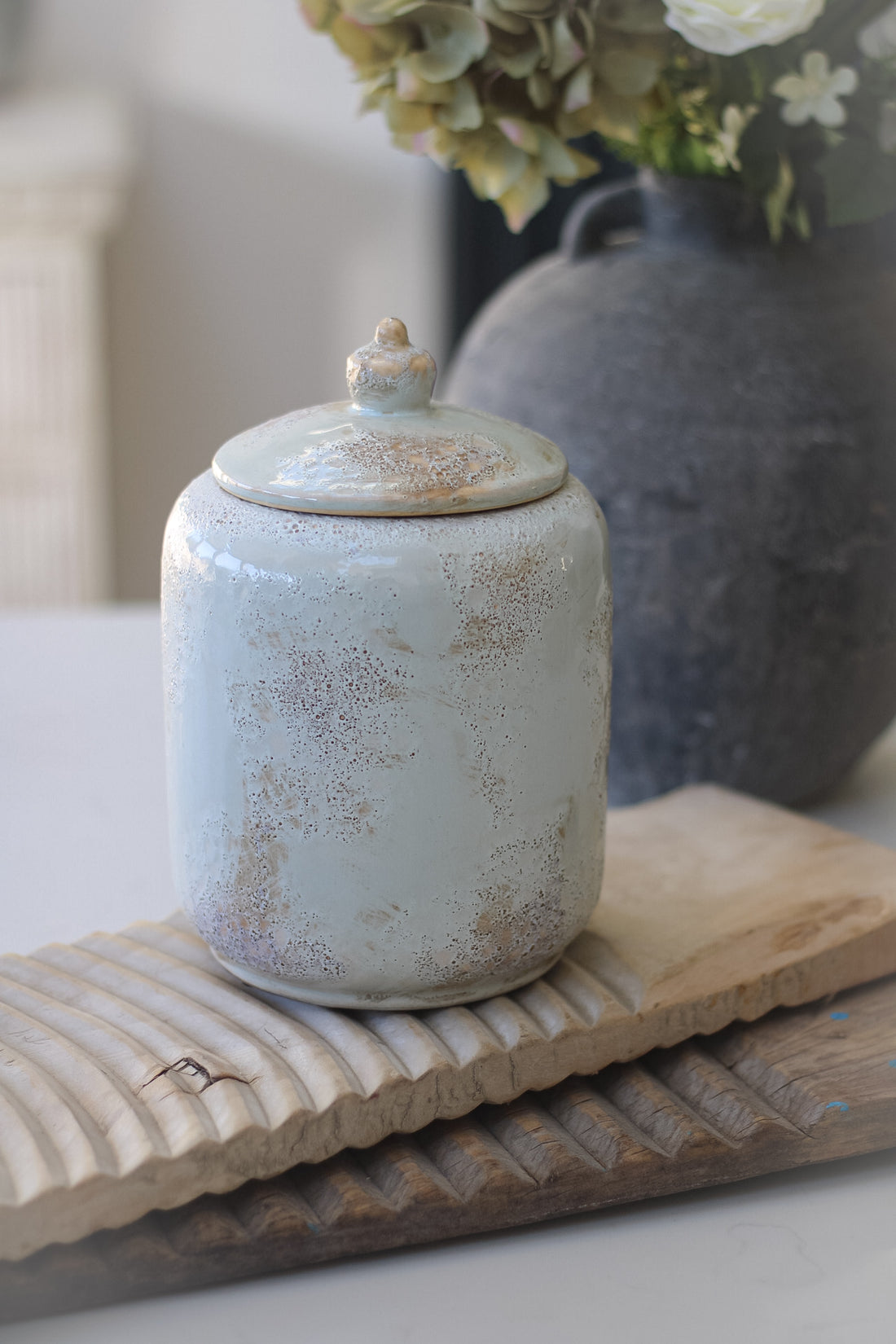 Rustic Jar with Lid