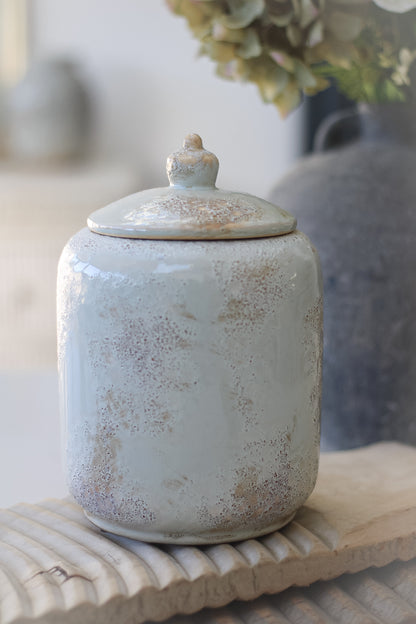 Rustic Jar with Lid