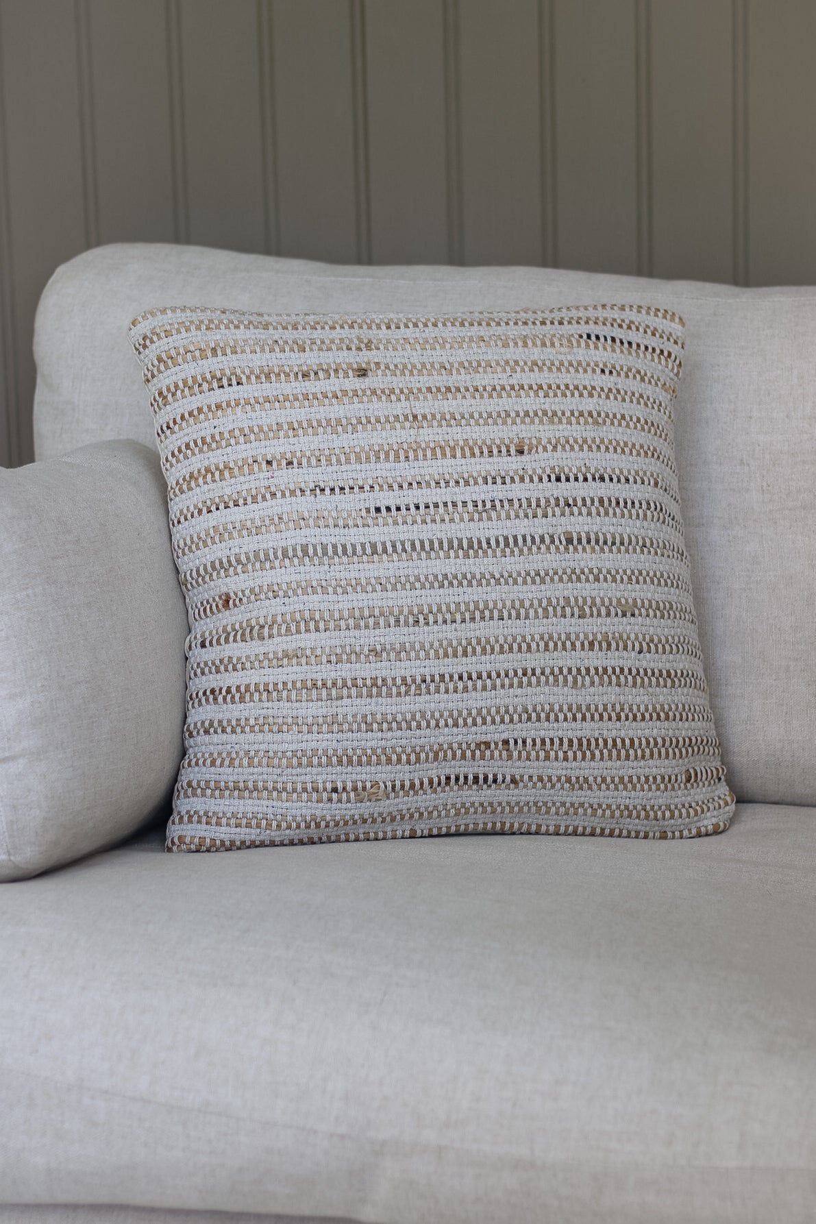 Rustic Striped Cushion