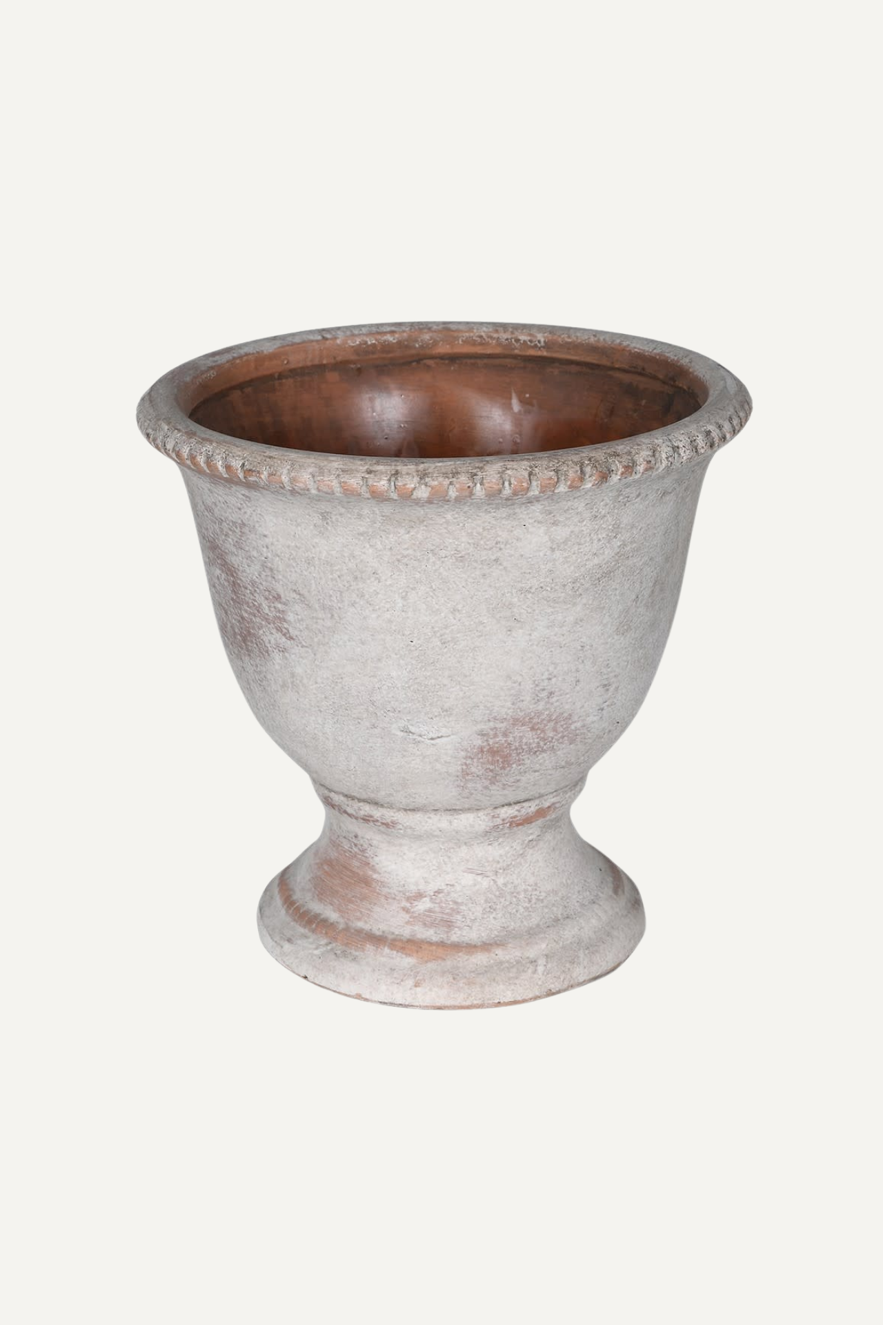 Rustic Urn Pot with bobble edge detail for home decor