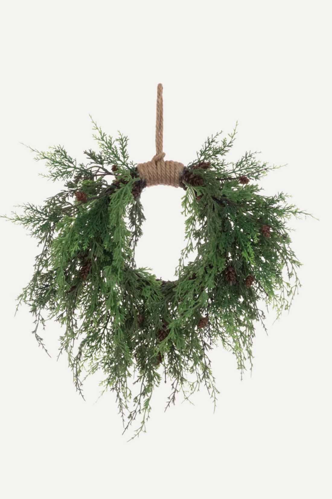 Rustic Woodland Cedar and Twine Wreath