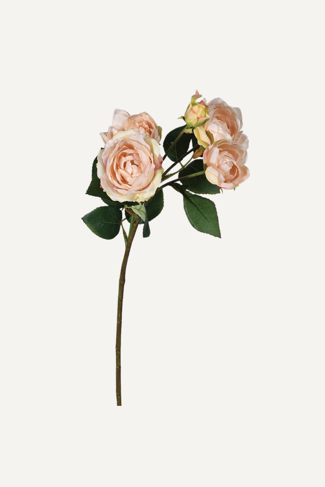 Faux Pale Blush Rose Stem