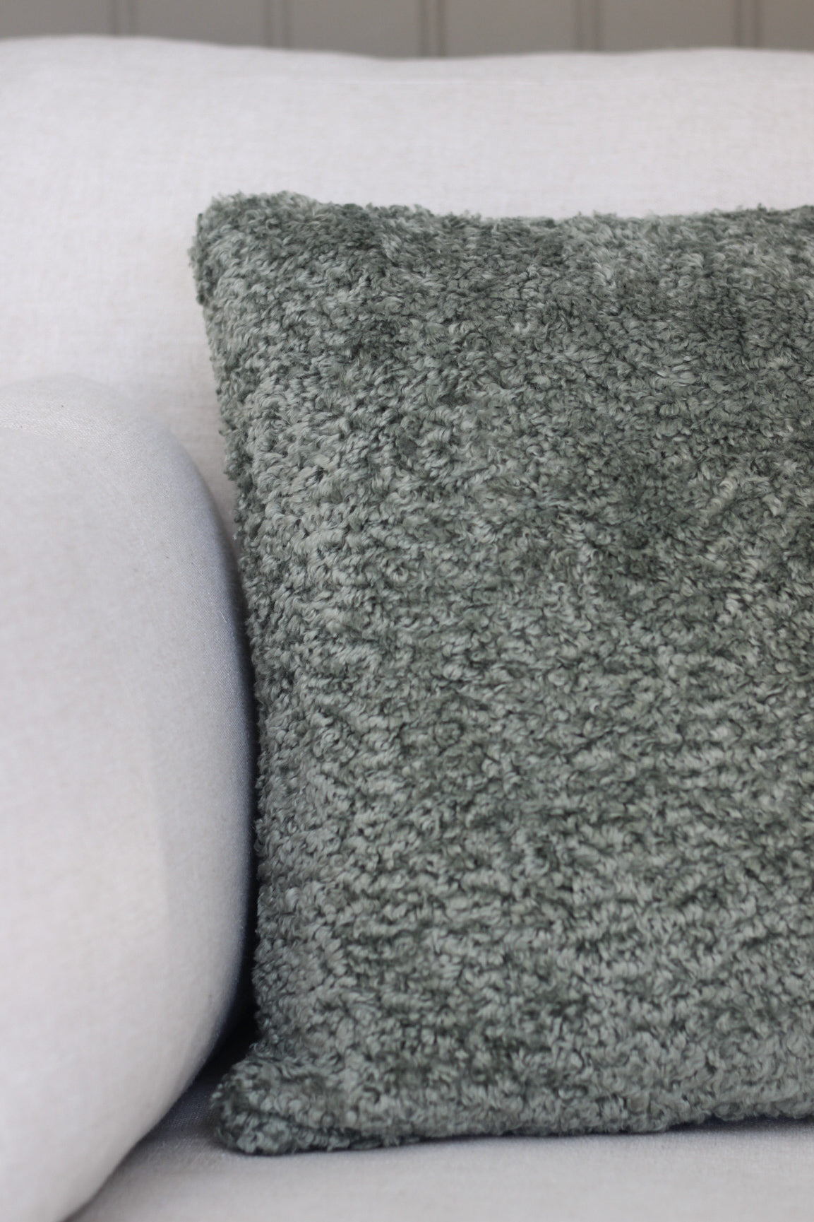 Sage Textured Cushion for home decor