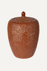 Sienna Dimple Lidded Jar