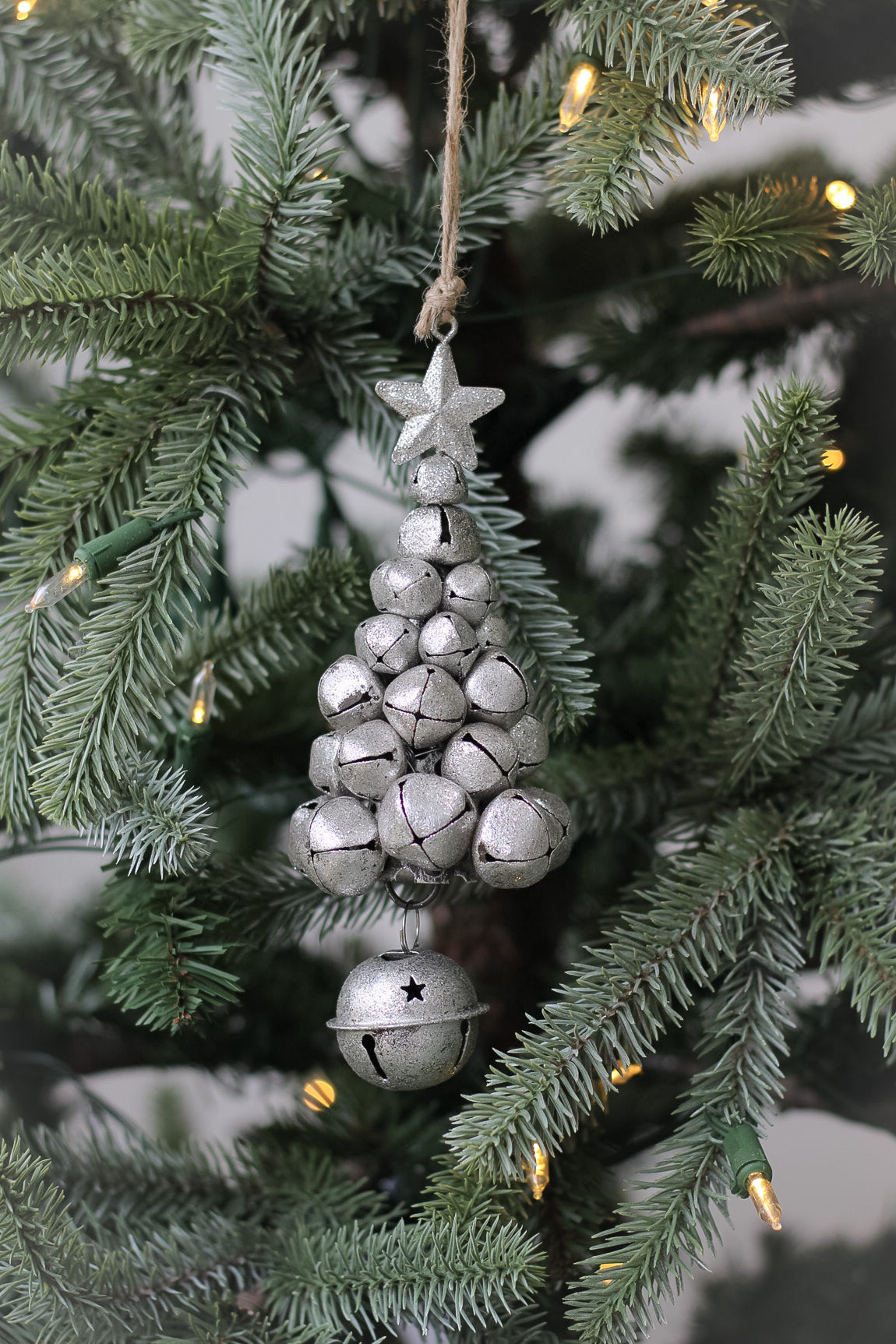 Silver Metal Bells Tree Hanger