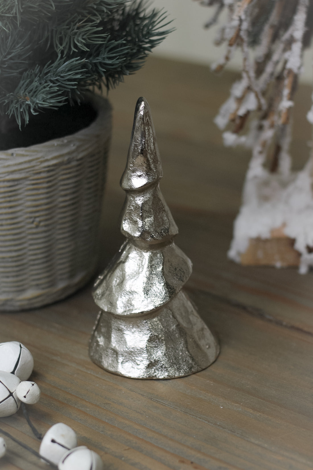 Silver Metal Christmas Tree