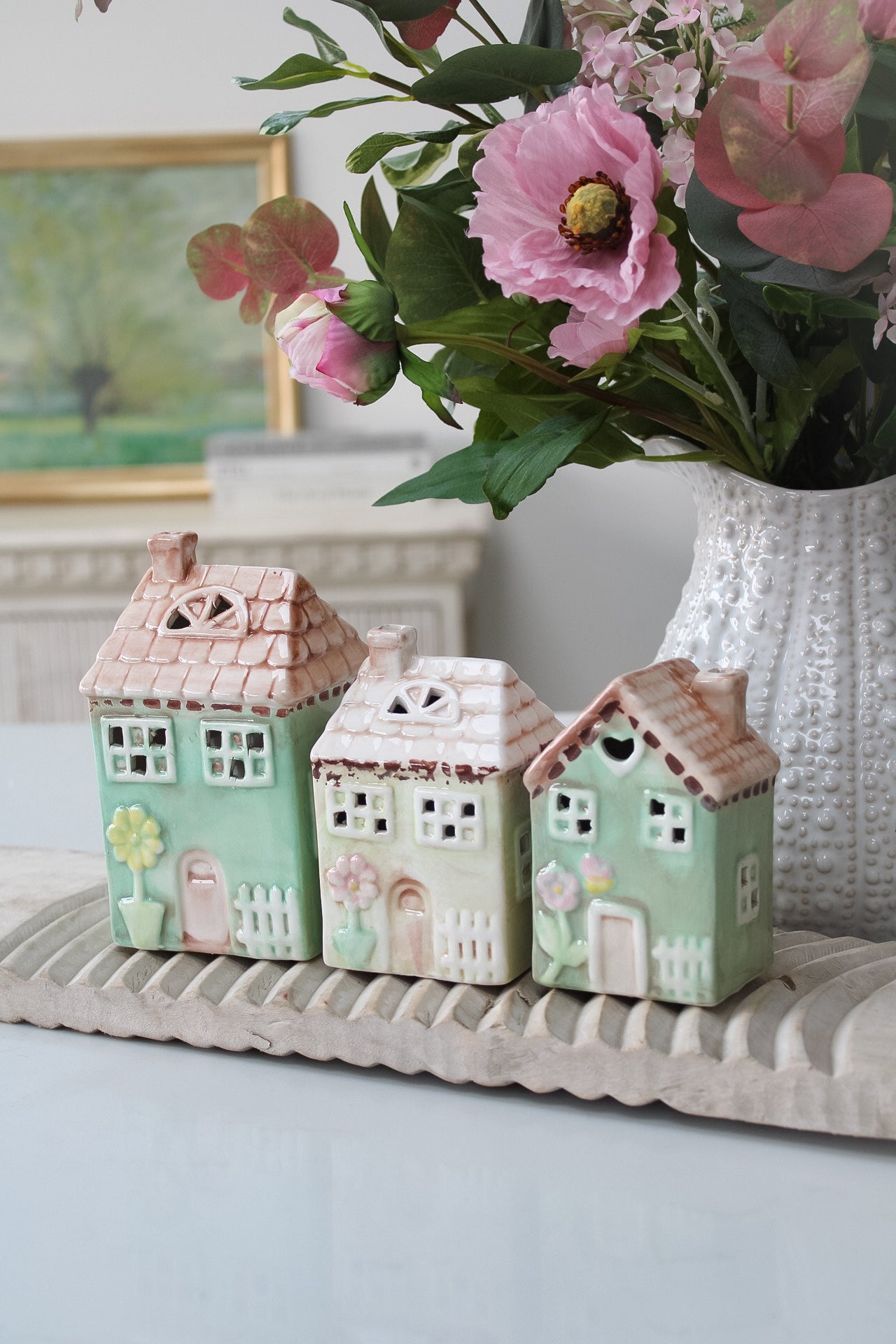 Small Ceramic Daisy House