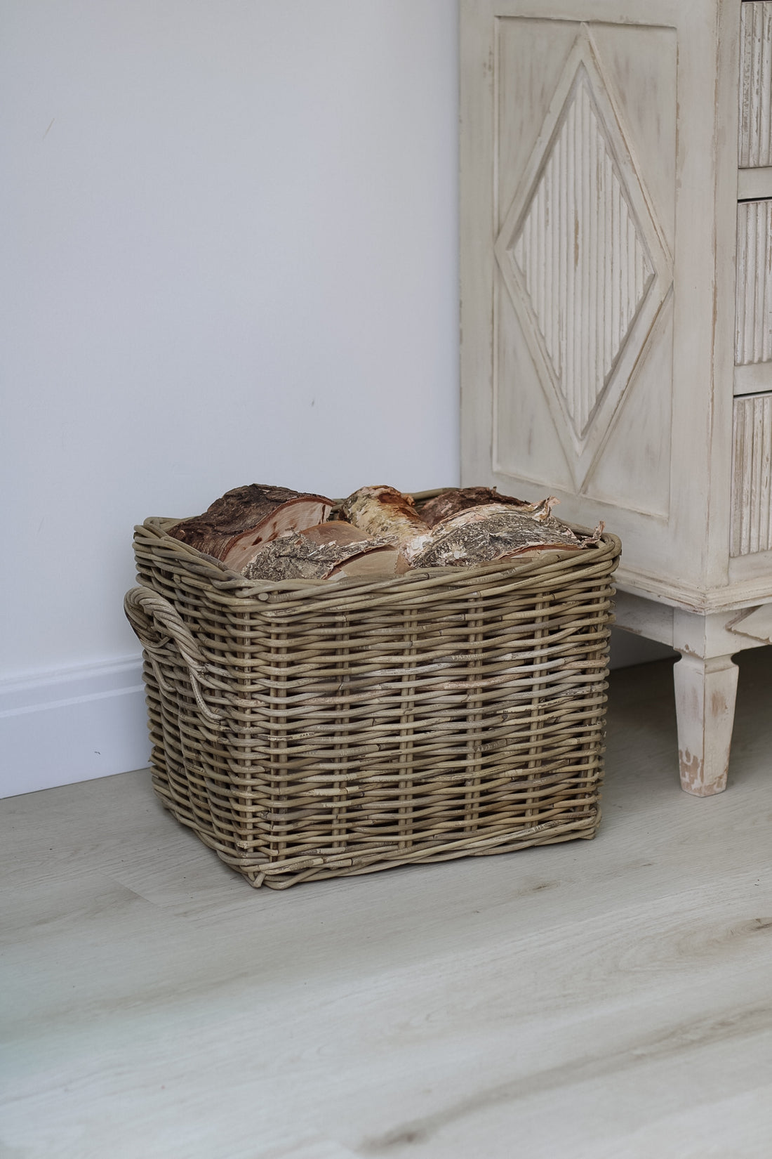 Small Wicker Basket with Handles