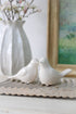 Soft White Ceramic Bird Ornaments