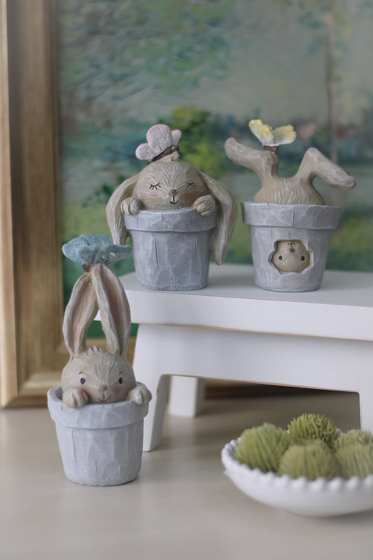 Spring Bunnies in Planters