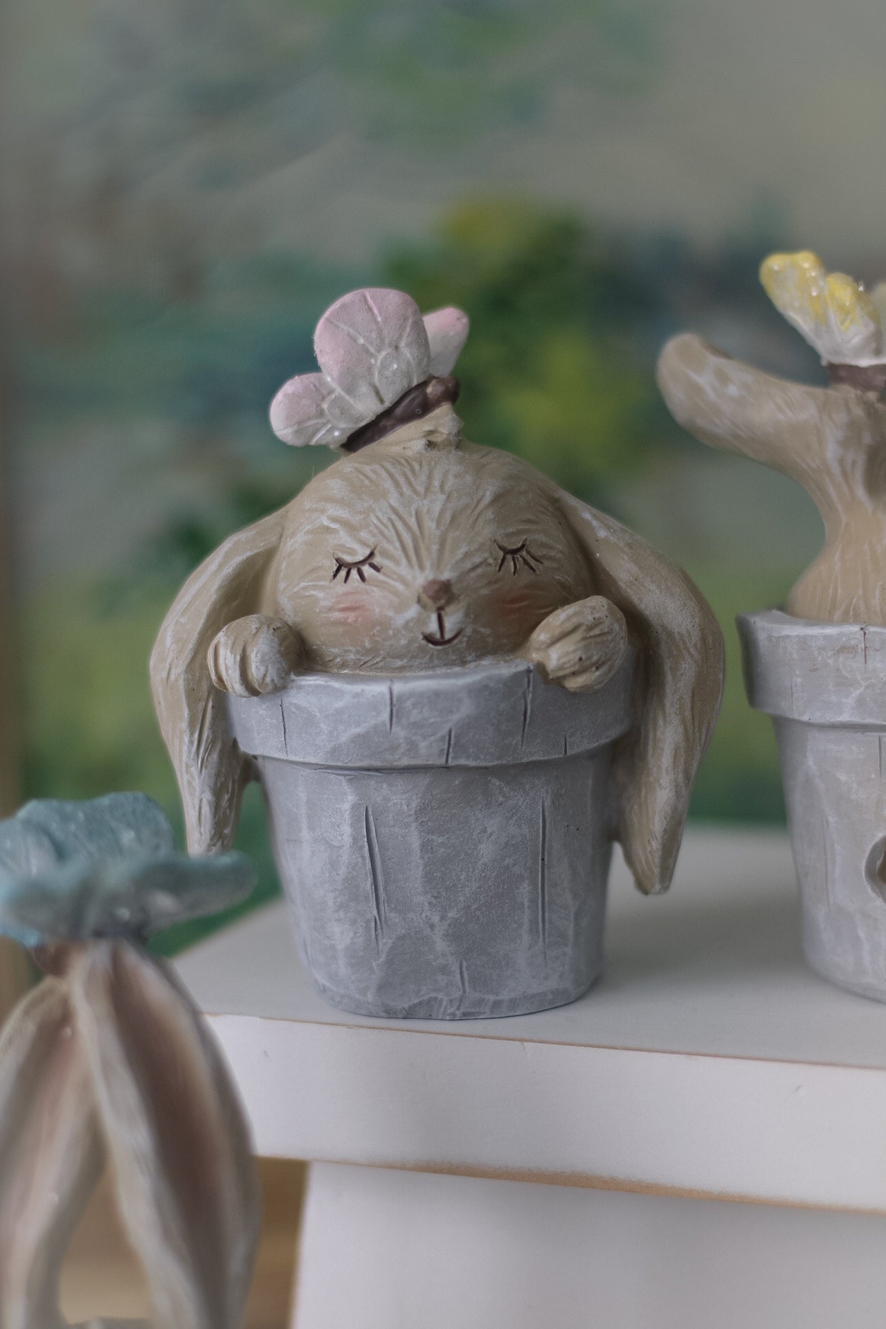 Spring Bunnies in Planters