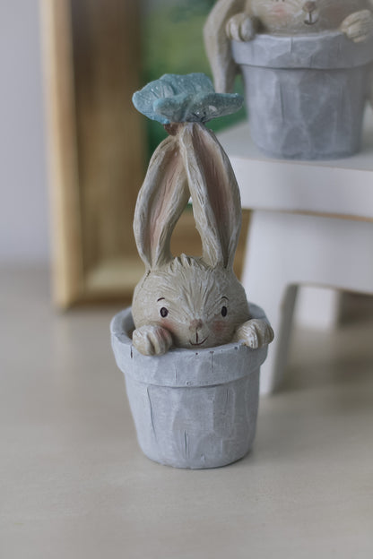 Spring Bunnies in Planters