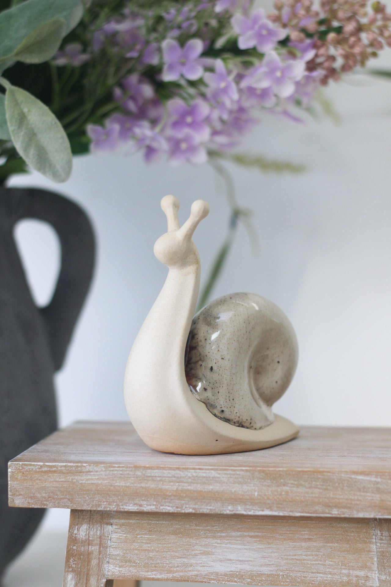 Stoneware Snail Ornament