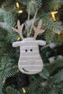 Striped Reindeer Face Tree Hanger