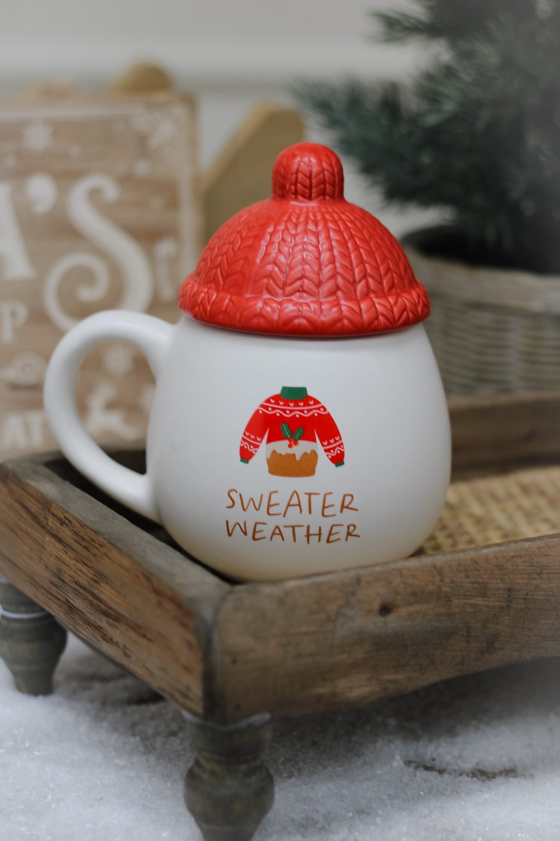 Sweater Weather Lidded Mug