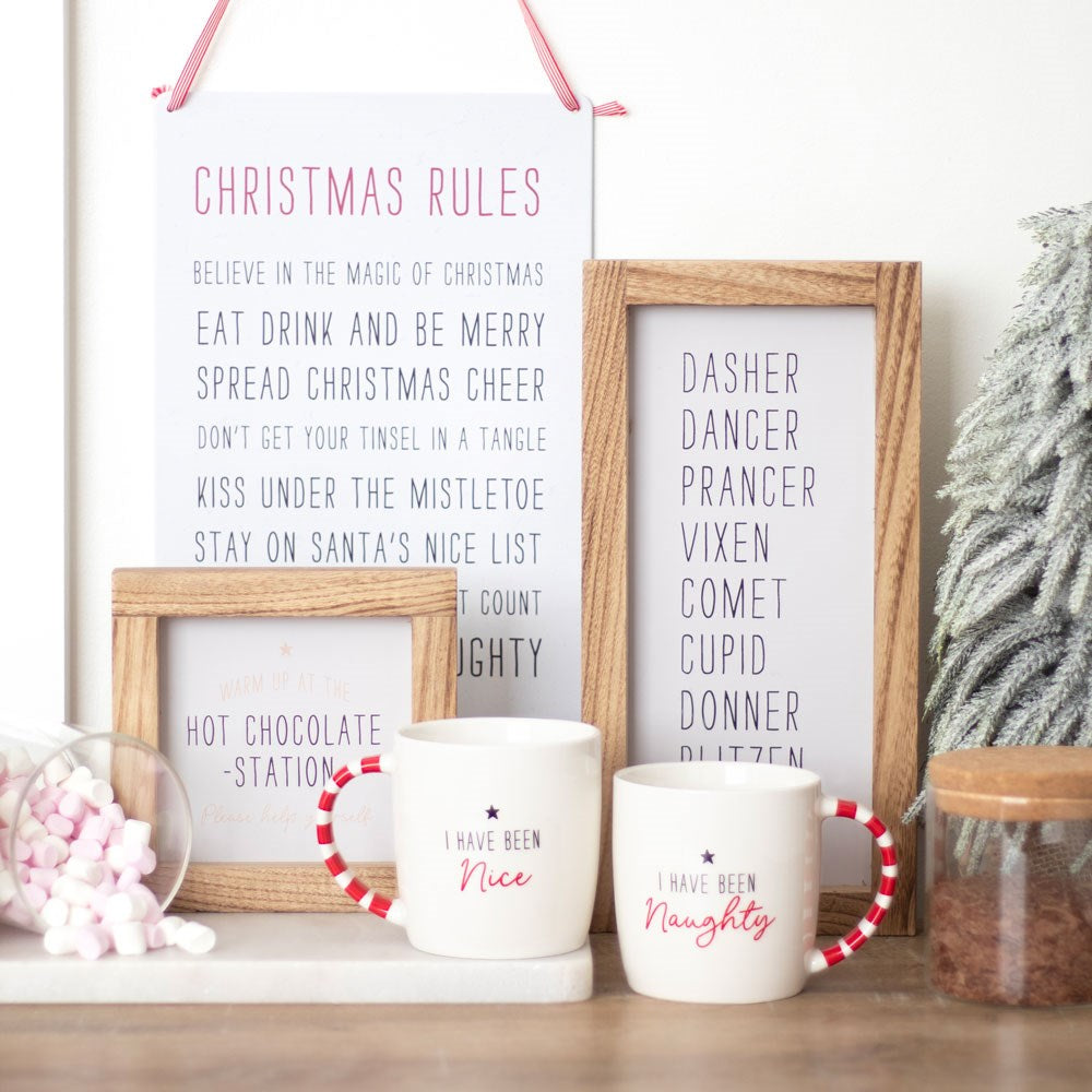 Naughty &amp; Nice Mug Set