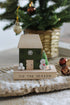 Tis The Season Wooden House Block, a lovely addition to your Christmas decorations. Introduce a nordic theme to your home this Christmas. With adorable little santa and green festive house its a wonderfully cute Christmas decoration.