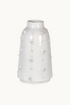 White Distressed Bobble Vase