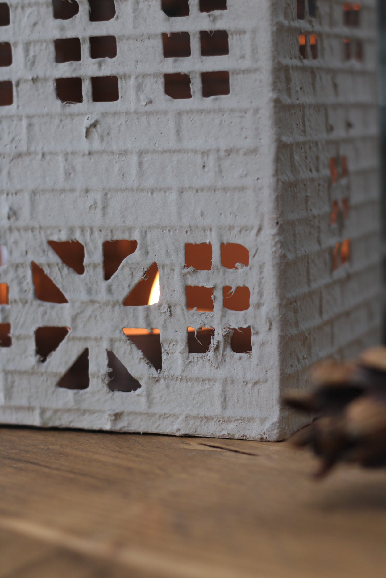 up close of frosted town house