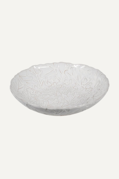 White Oak Leaf Decorative Bowl