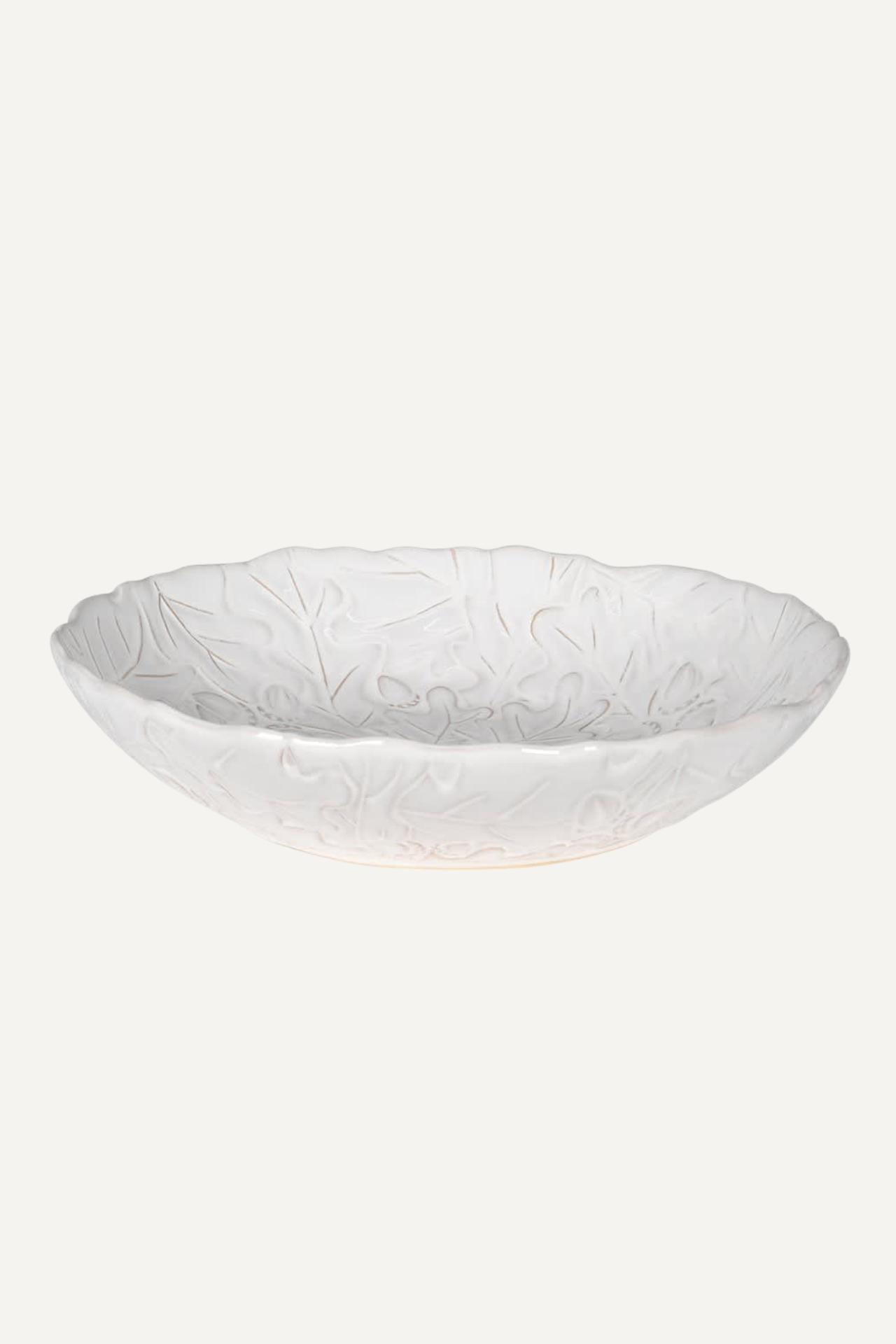 White Oak Leaf Decorative Bowl