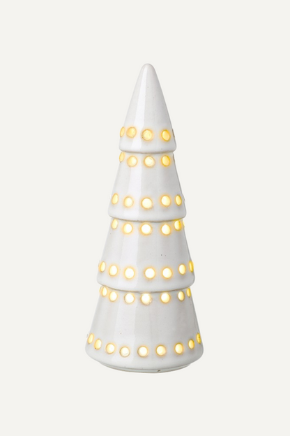 White Porcelain Spiral Christmas Tree