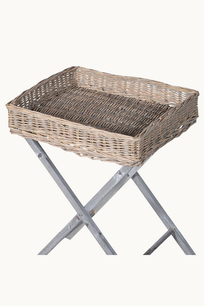 Wicker Butler Tray Table