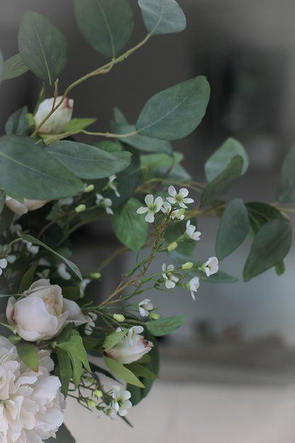 Faux white filler flowers