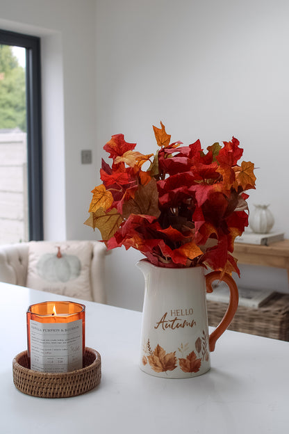 Faux Autumn Maple Leaf Bunch