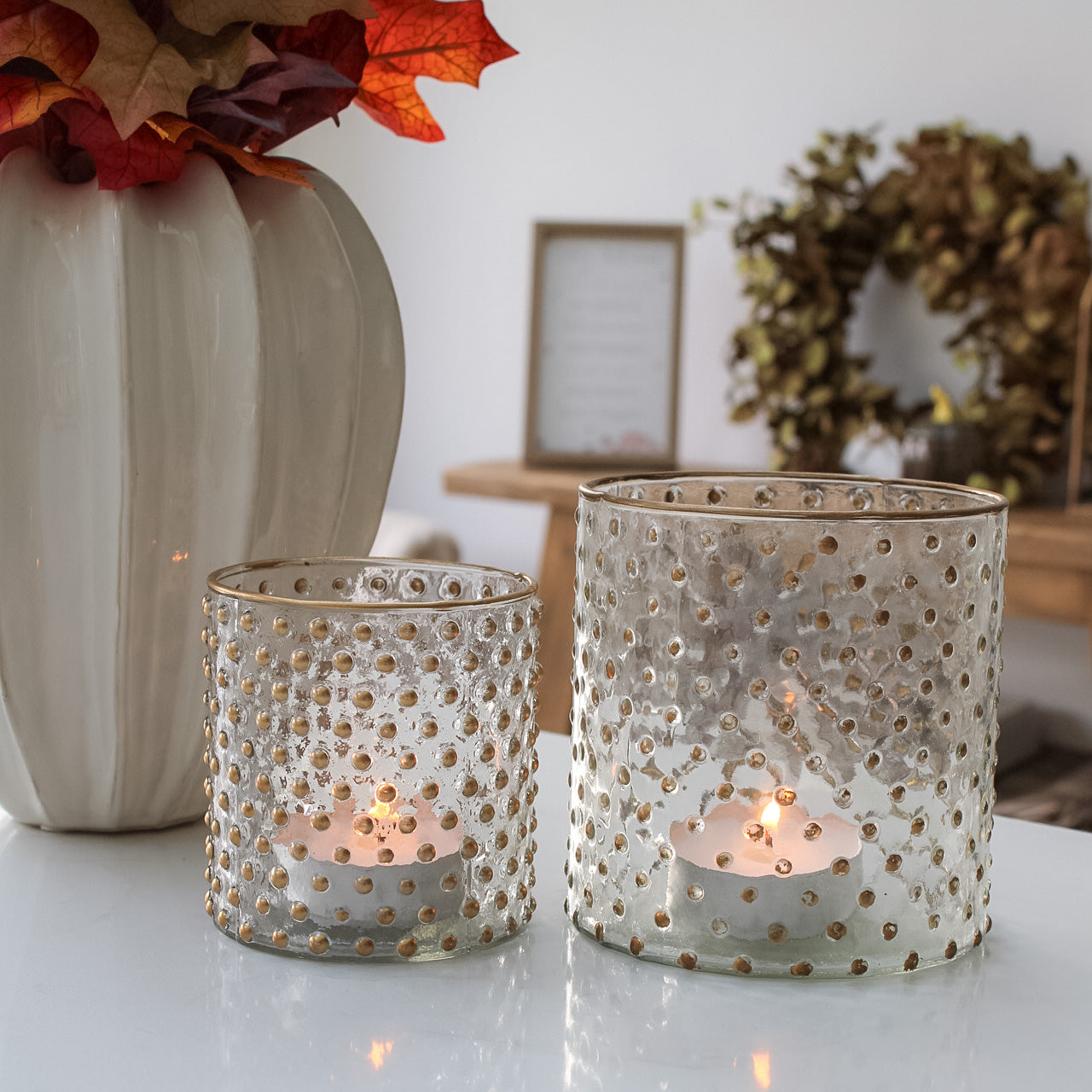 Gold Spotty Votive