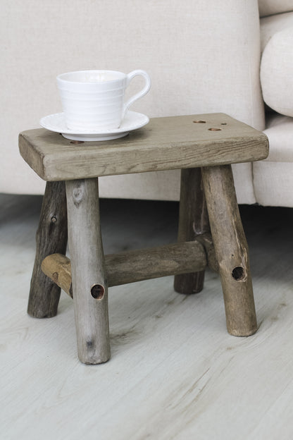 small wooden stool