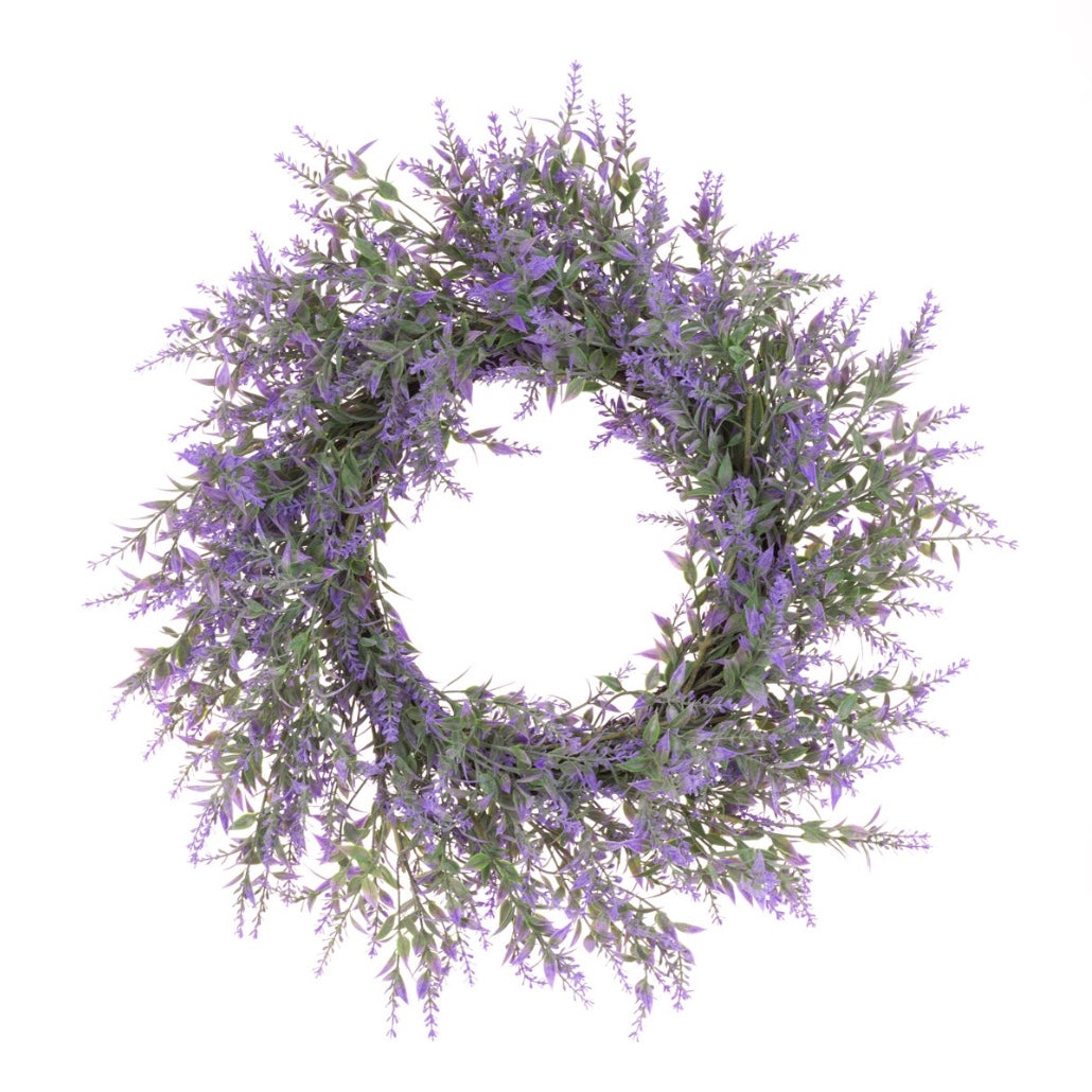 Faux French Lavender Wreath