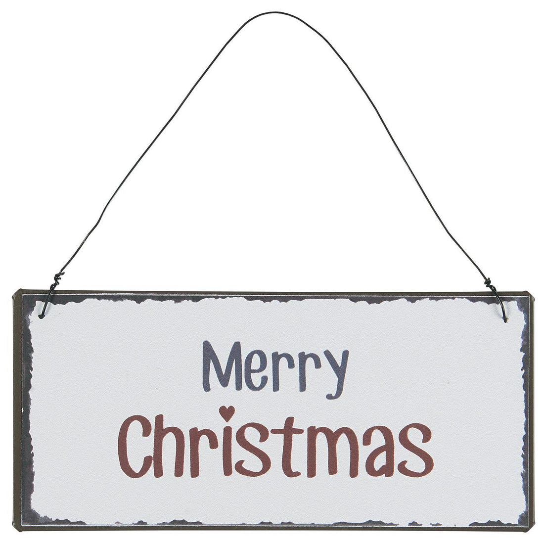 Mini Merry Christmas Metal Sign