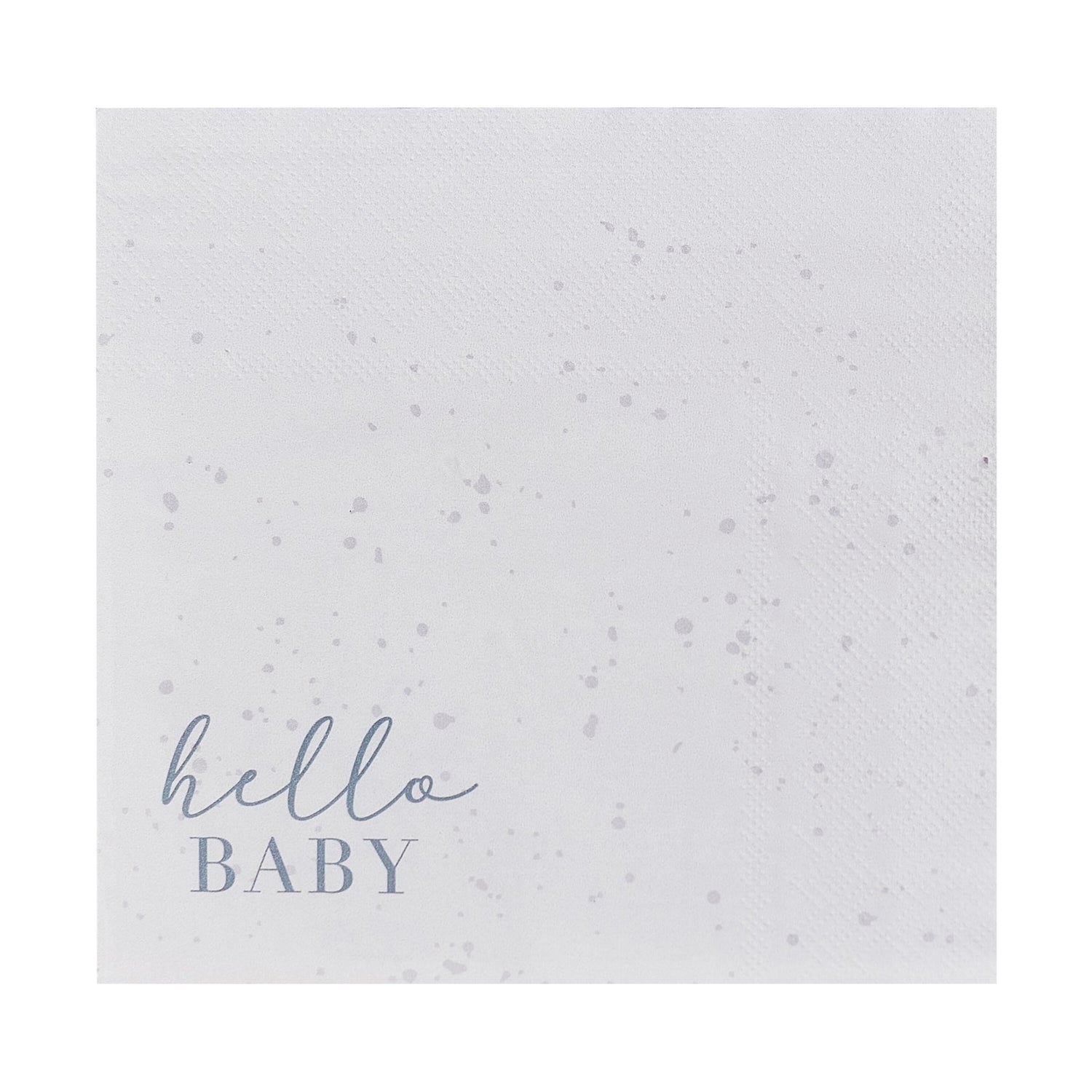 Hello Baby Grey Napkins