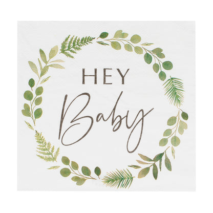 Hey Baby Botanical Napkins