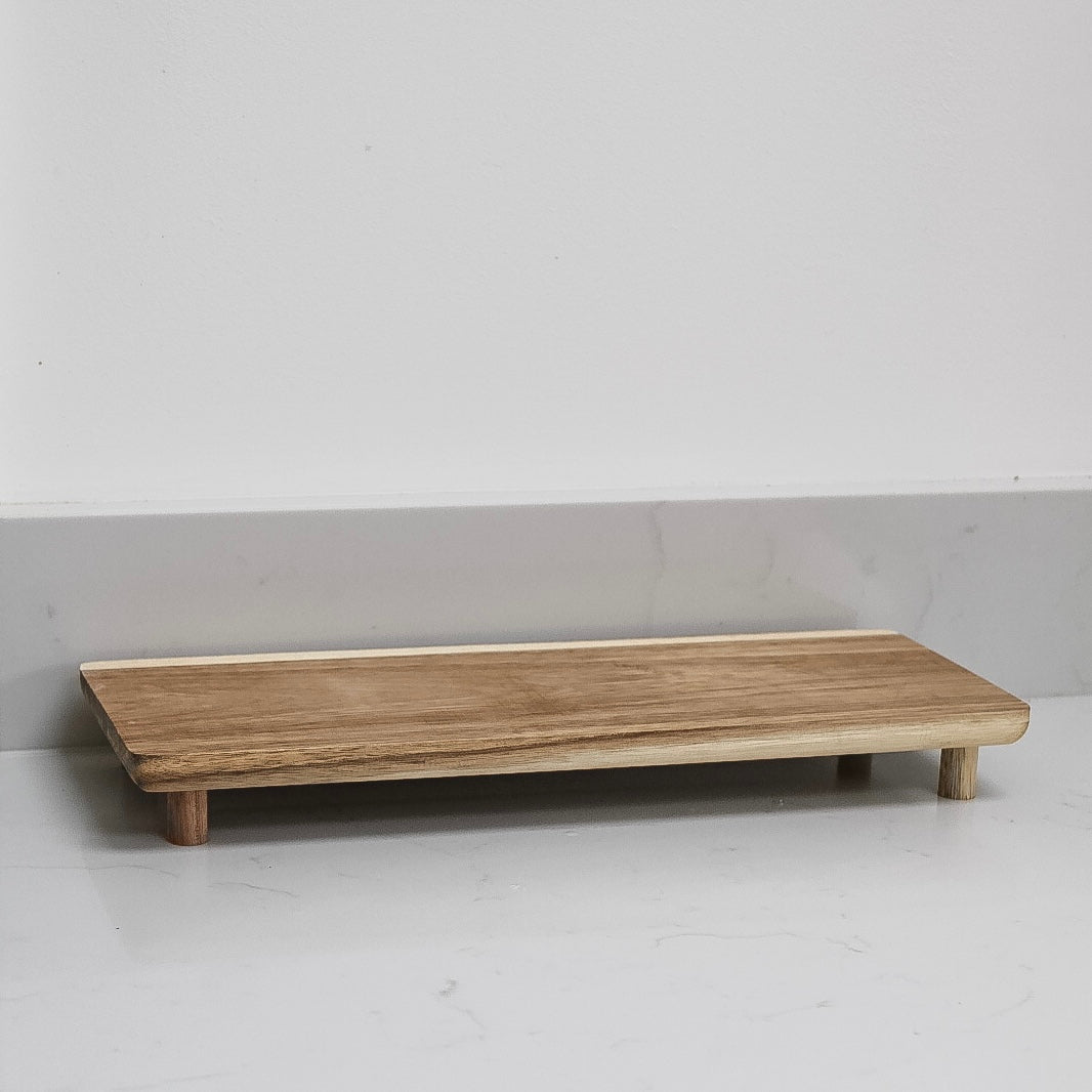 acacia raised board tray