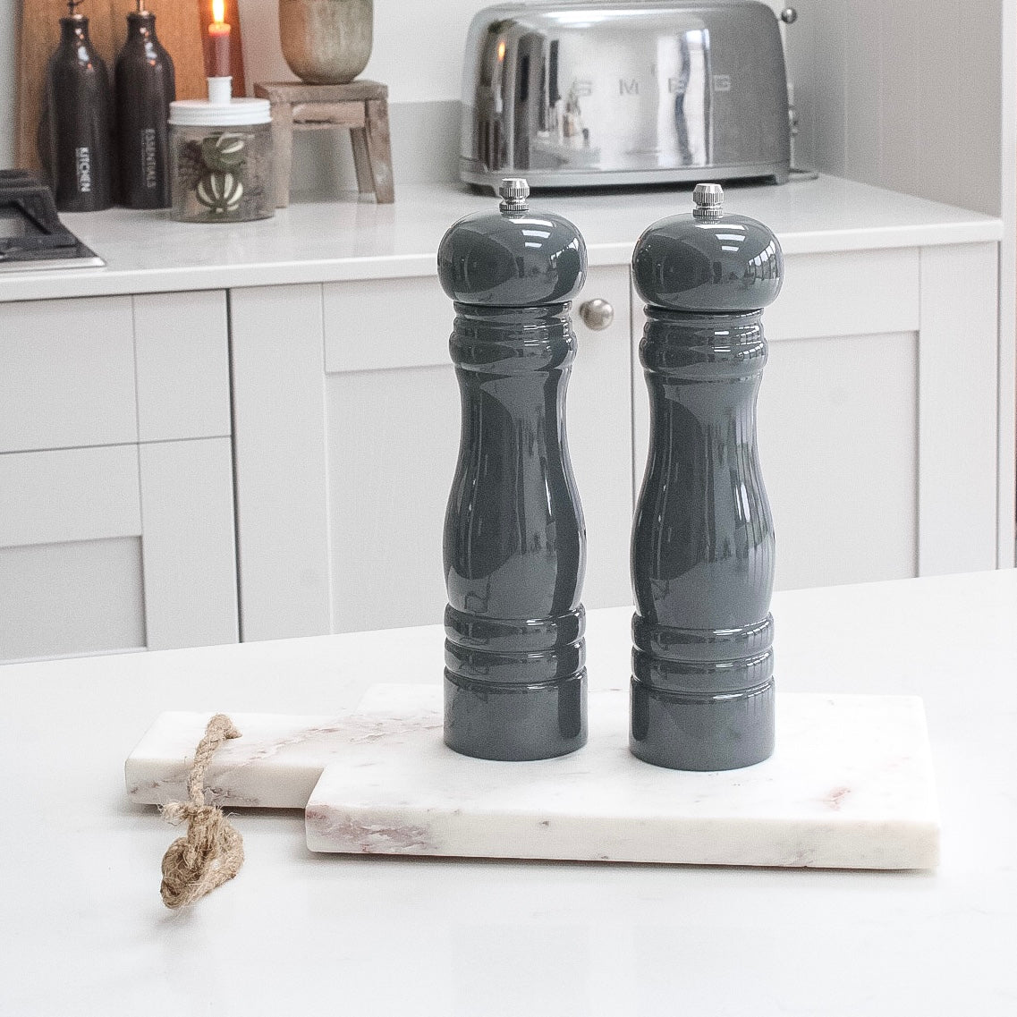 Grey salt clearance and pepper mill