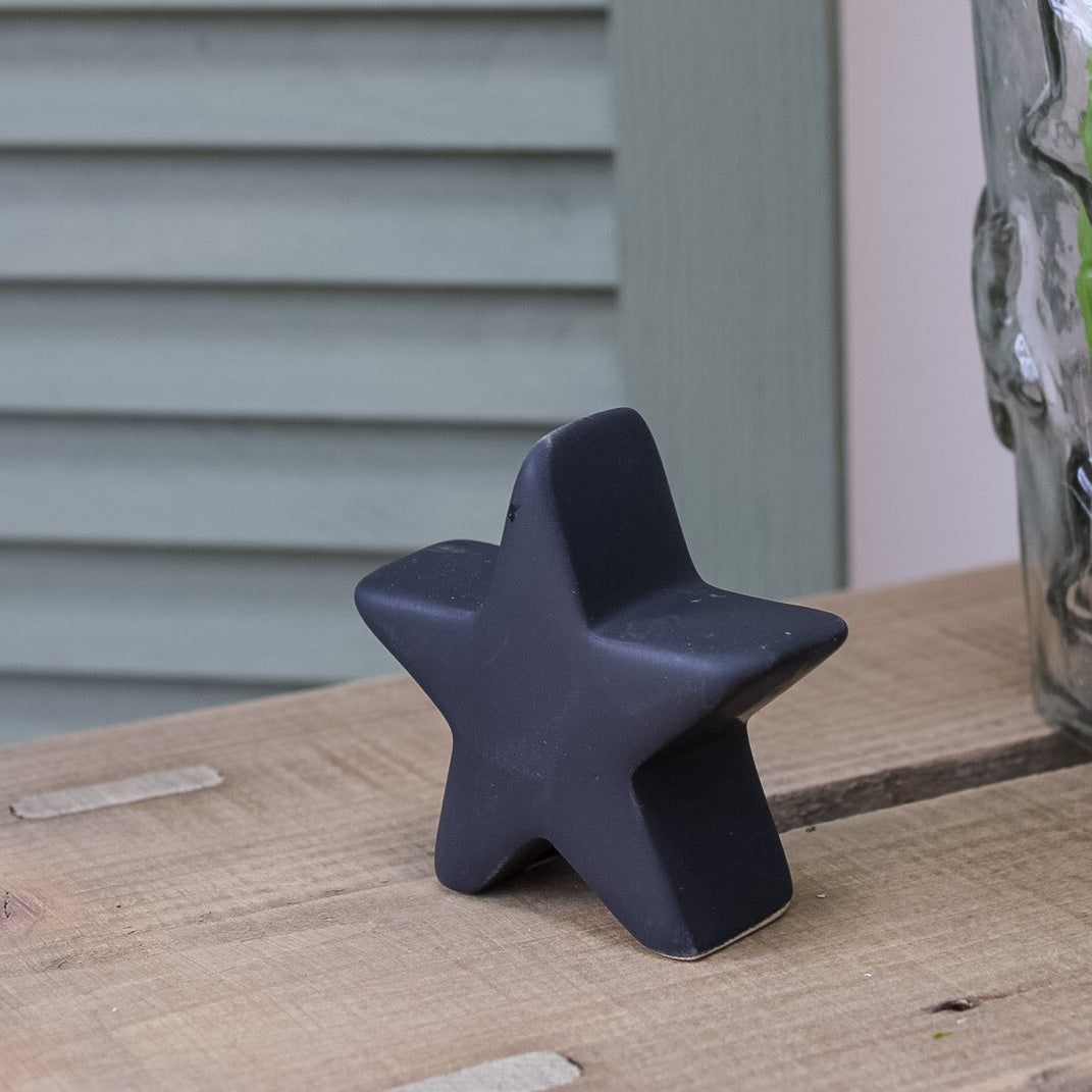 Matt Black Mini Standing Star