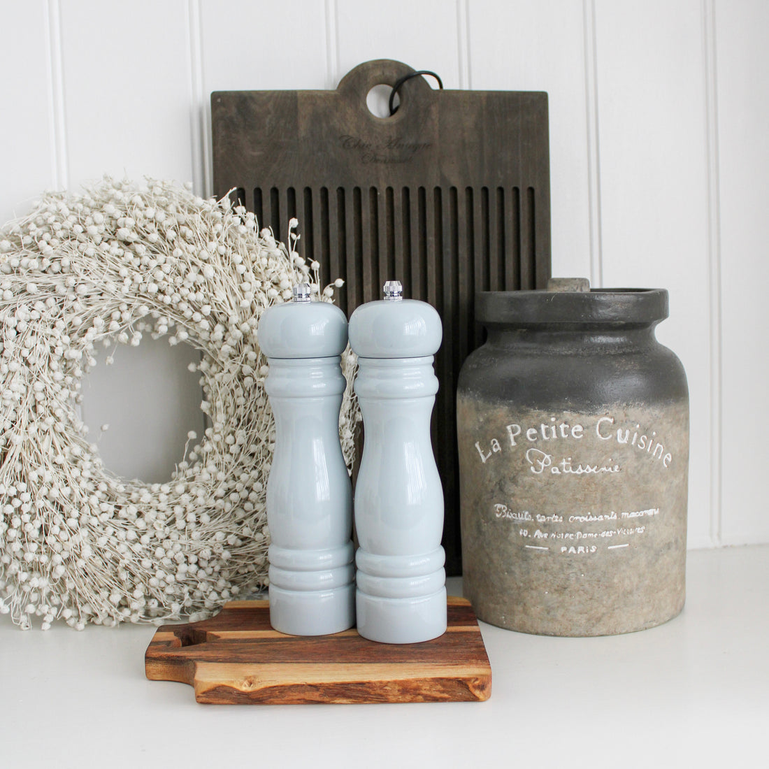 Light Blue Salt &amp; Pepper Mills