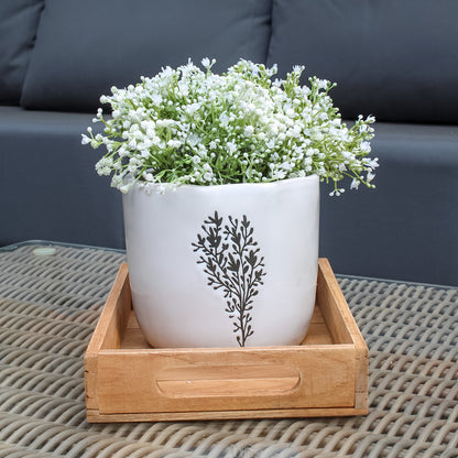 Botanical Monochrome Planter