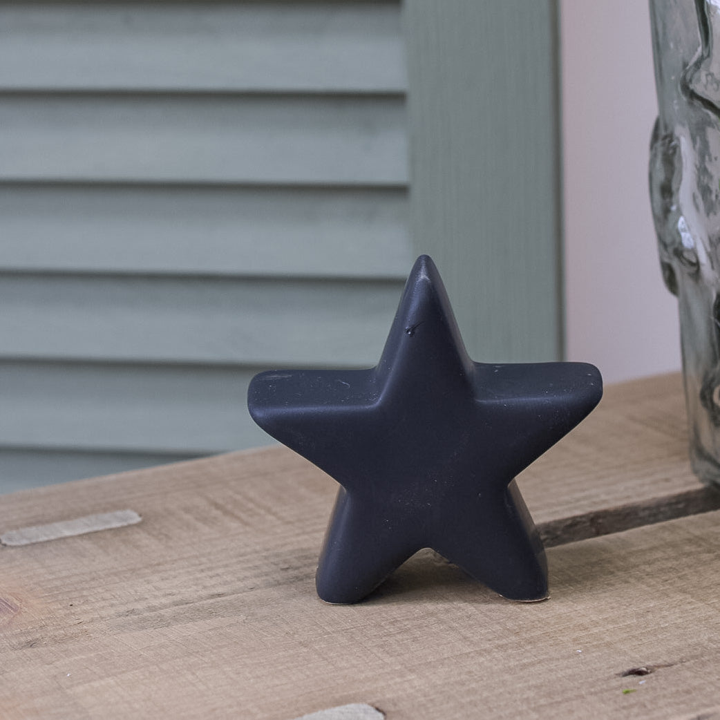 Matt Black Mini Standing Star