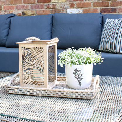 Wooden Leaves Lantern