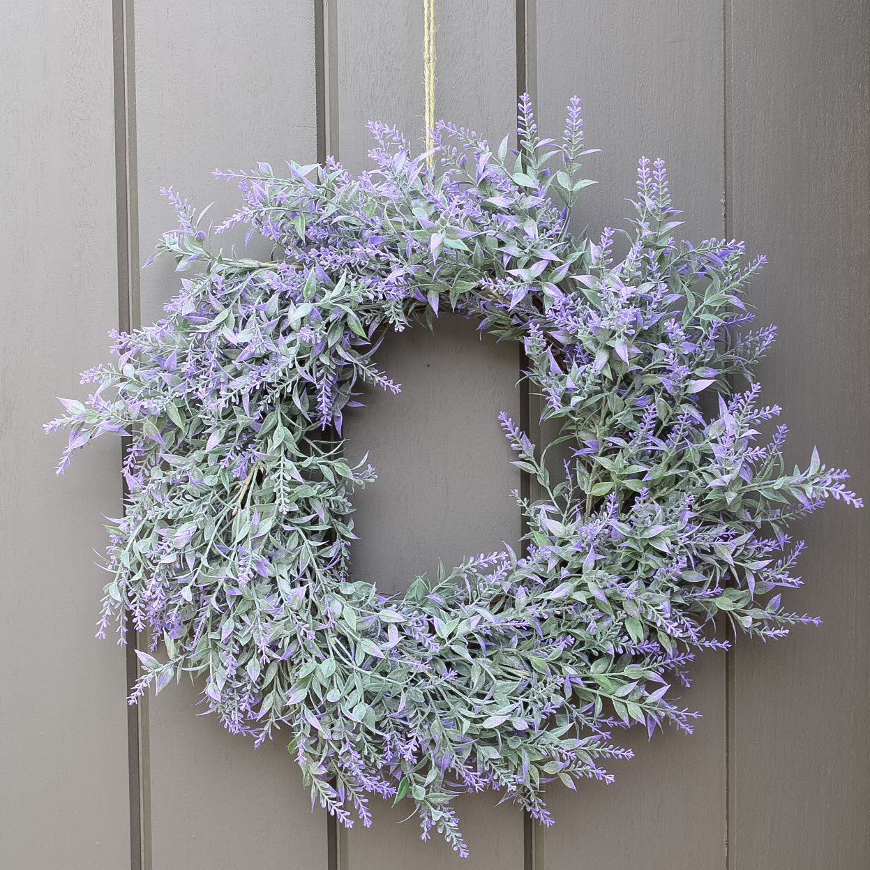 Faux French Lavender Wreath